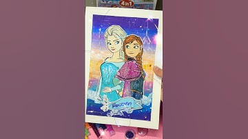 Watch 👀 Me Create Frozen Art From Start to Finish! ✨#art #reels #drawing #frozen #shorts