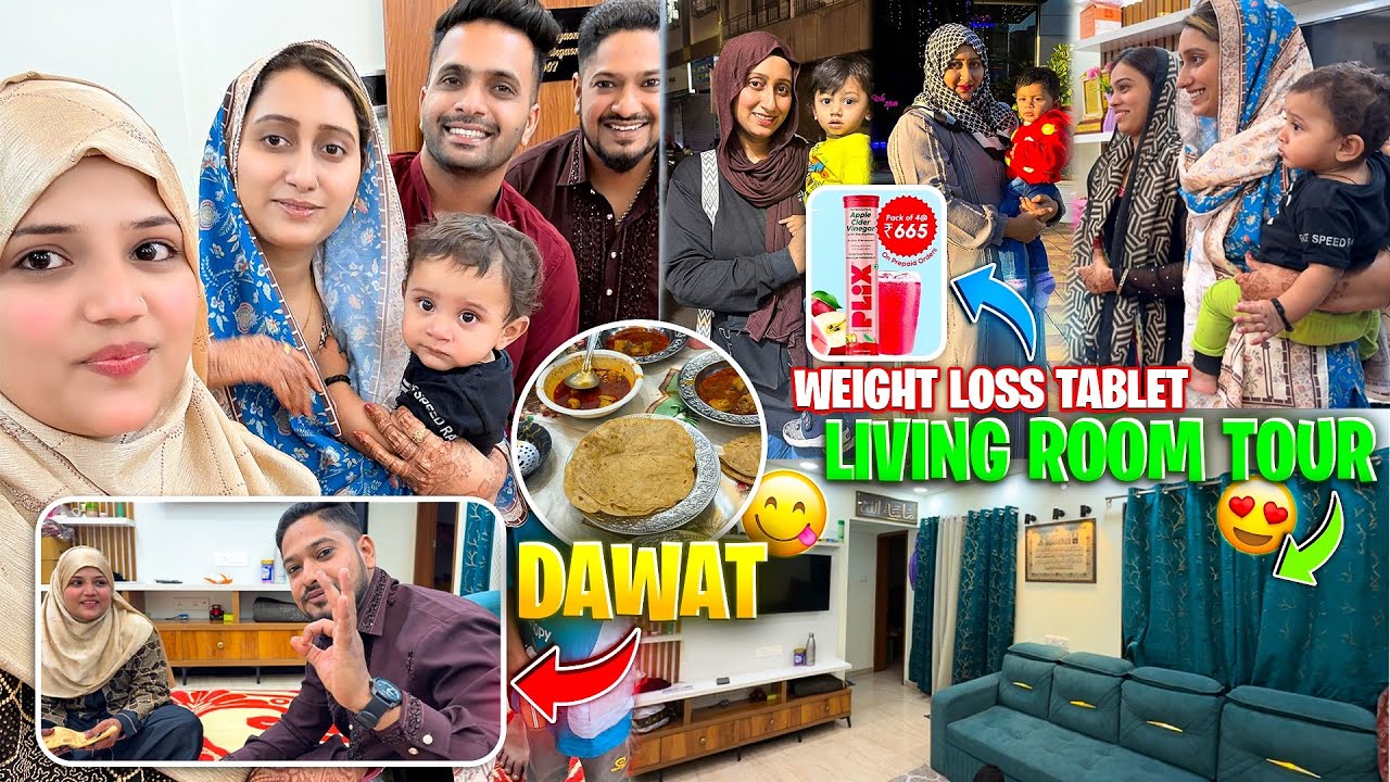 Living room tour || Dawat pe aaye hamre friend ❤️ || Weight loss tablet offer 50%