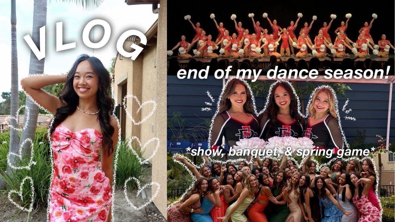 VLOG: end of my dance season! *show, banquet, & spring game*
