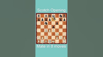 Beating with scotch opening in 8 moves | Chess tips & tricks to win fast! #shorts