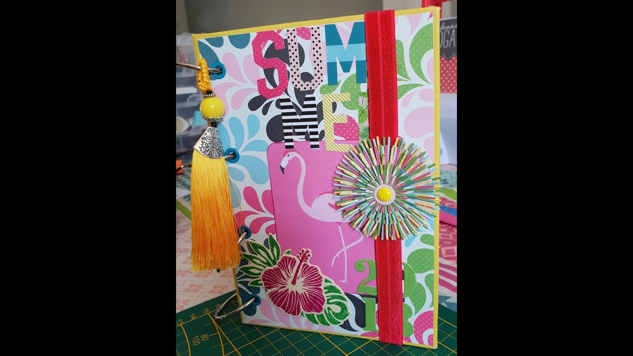 Mini Album estival scrapbooking tiendas