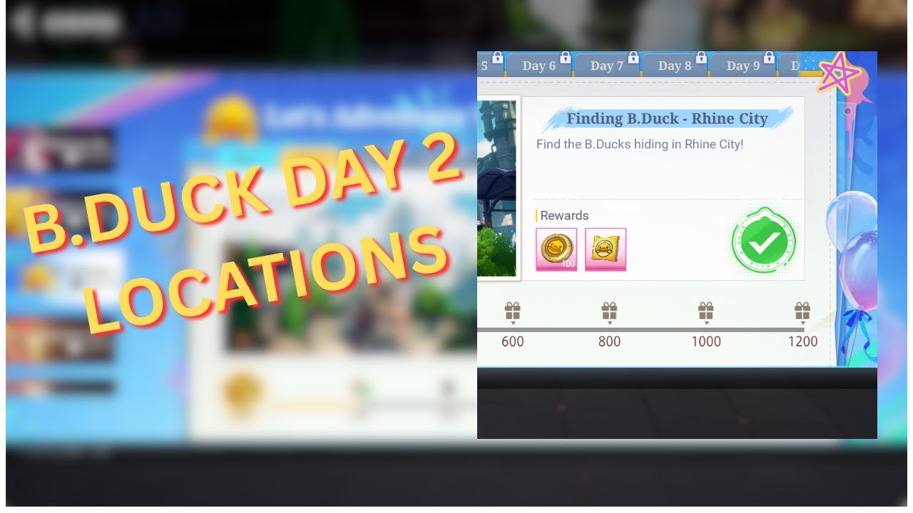 B.DUCK DAY 2 LOCATIONS | BDUCK COLLAB EVENT | CRYSTAL OF ATLAN