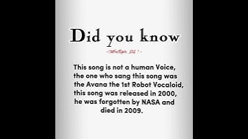 This song is not a human voice... #explore #fypシ゚viral #trending #facts #shorts