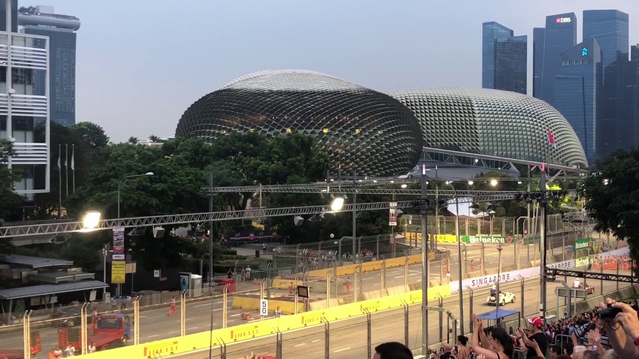 2018 F1シンガポール 決勝の日のサーキットの様子！音楽フェスではDua Lipa 登場！Singapore GP Final ...