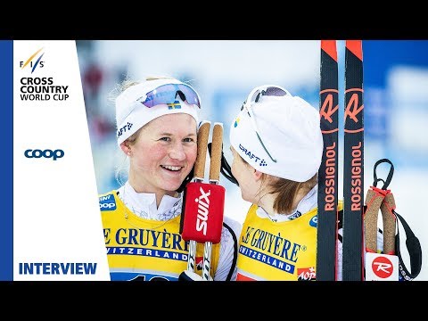 Ingemarsdotter / Dahlqvist (Sweden I) | "We are satisfied" | Lahti | Ladies' TSP | FIS Cross Country