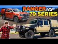 2023 FORD RANGER vs. LANDCRUISER 79 SERIES! Which is the better touring 4WD?