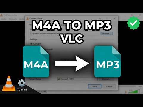 How To Convert M4A to MP3 in VLC Media Player Fast Audio Converter Tutorial