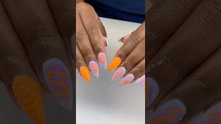 Summer Nail Art #acrylicnails #summernails #almondnails