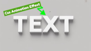 Amazing CSS 3D Text Animation Effect