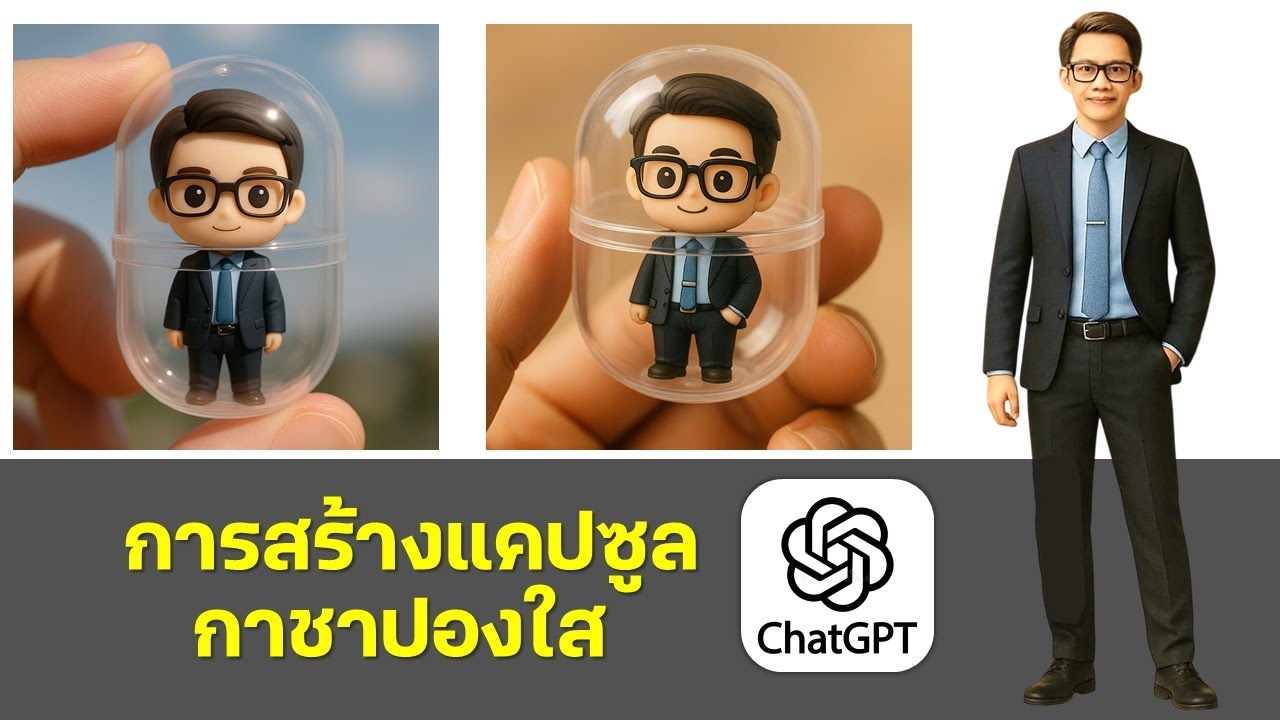 การสร้างแคปซูลกาชาปองใส ด้วย chatGPT