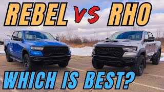 2025 Ram 1500 Rebel vs 2025 Ram RHO | Drive & ride review impressions | MPG loop HO vs SO hurricane