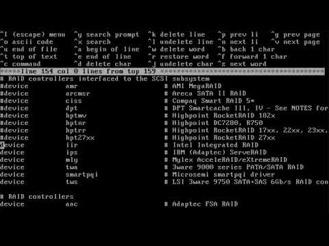 FreeBSD 11.2. Сборка ядра