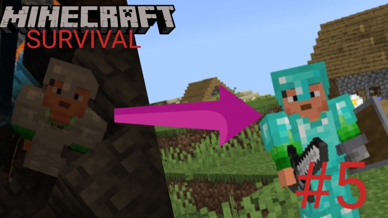 I went to the MINES and got FULL DIAMOND ARMOR in my minecraft survival ...