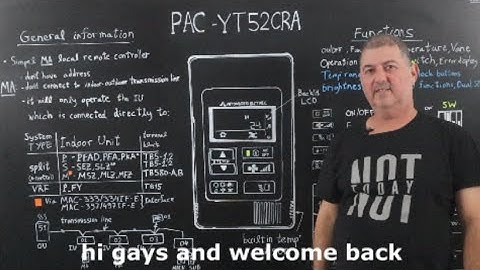 Introduction to the PAC-YT52CRA simple MA remote controller