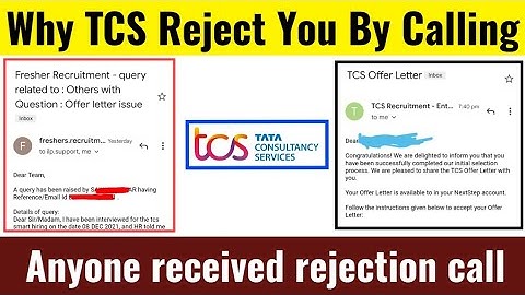 Why TCS Reject You by Calling
