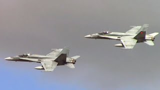 Rcaf Cf-18 Hornet Tac Demo Flybys - Airshow London 2025