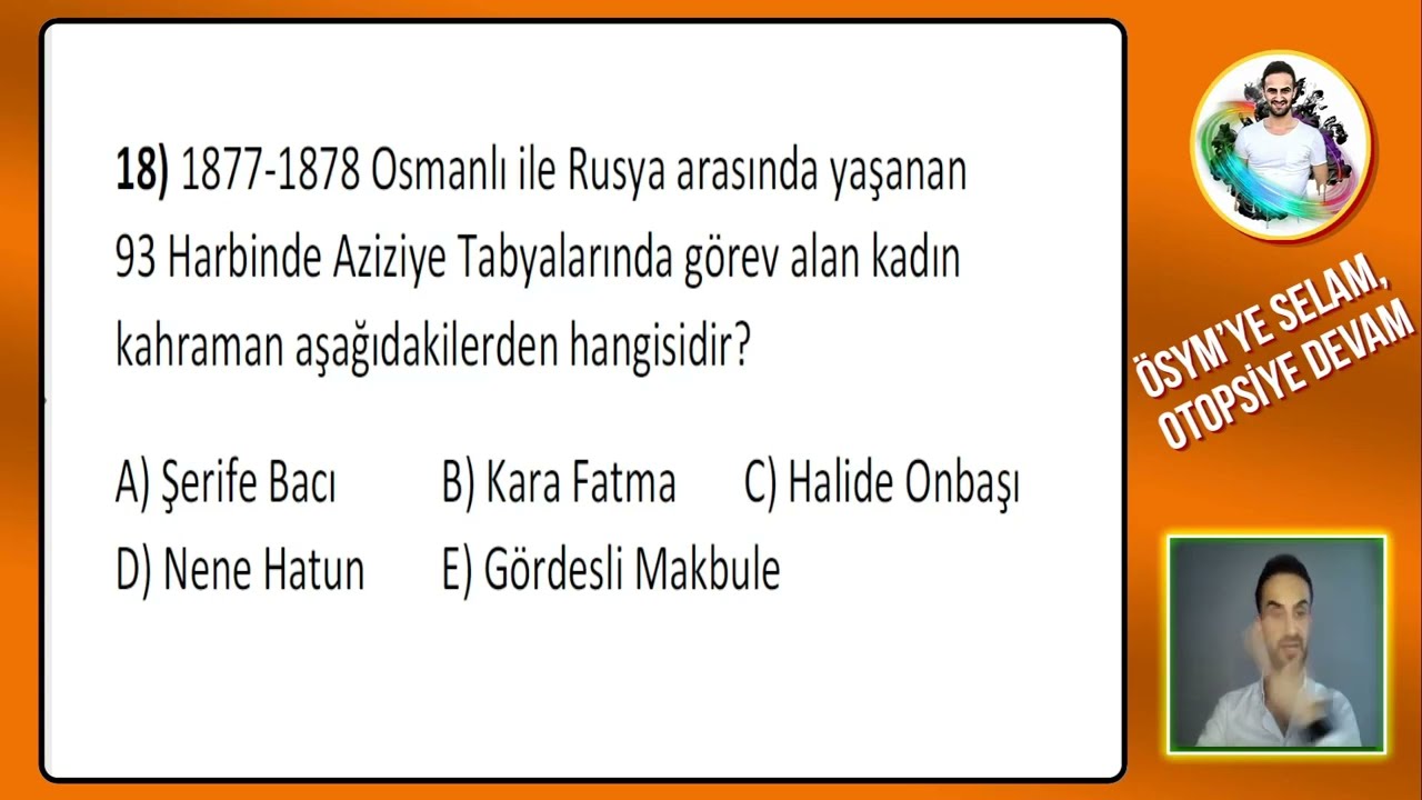 Osmanlı Dağılma Dönemi 3 / En Uzun Yüzyıl - Soru Çözümü KPSS, AYT Tarih 2024