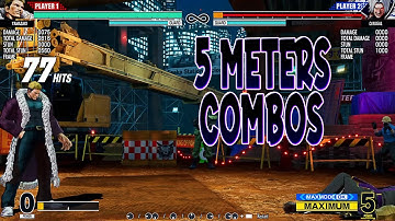 KOF XV: Yamazki - 5 Bars Combos !