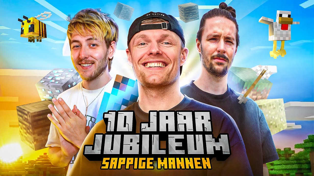 DE SAPPIGE MANNEN ZIJN TERUG IN MINECRAFT! (10 jaar jubileum)