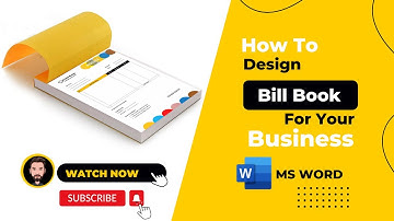 How to Create Invoice / Bill Book for Your Business | A5 size Using MS Word