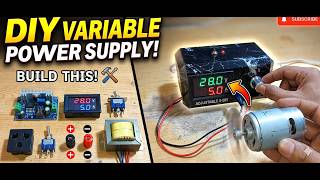 How to Make a 0-28V DC Variable Power Supply (DIY Bench Power Supply)