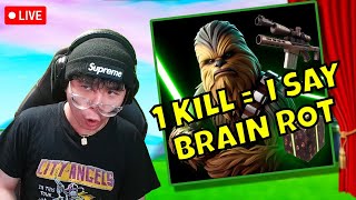 1 KILL = I SAY BRAIN ROT! GETTING CROWN WINS WITH VIEWERS! #shorts #fortnitelive