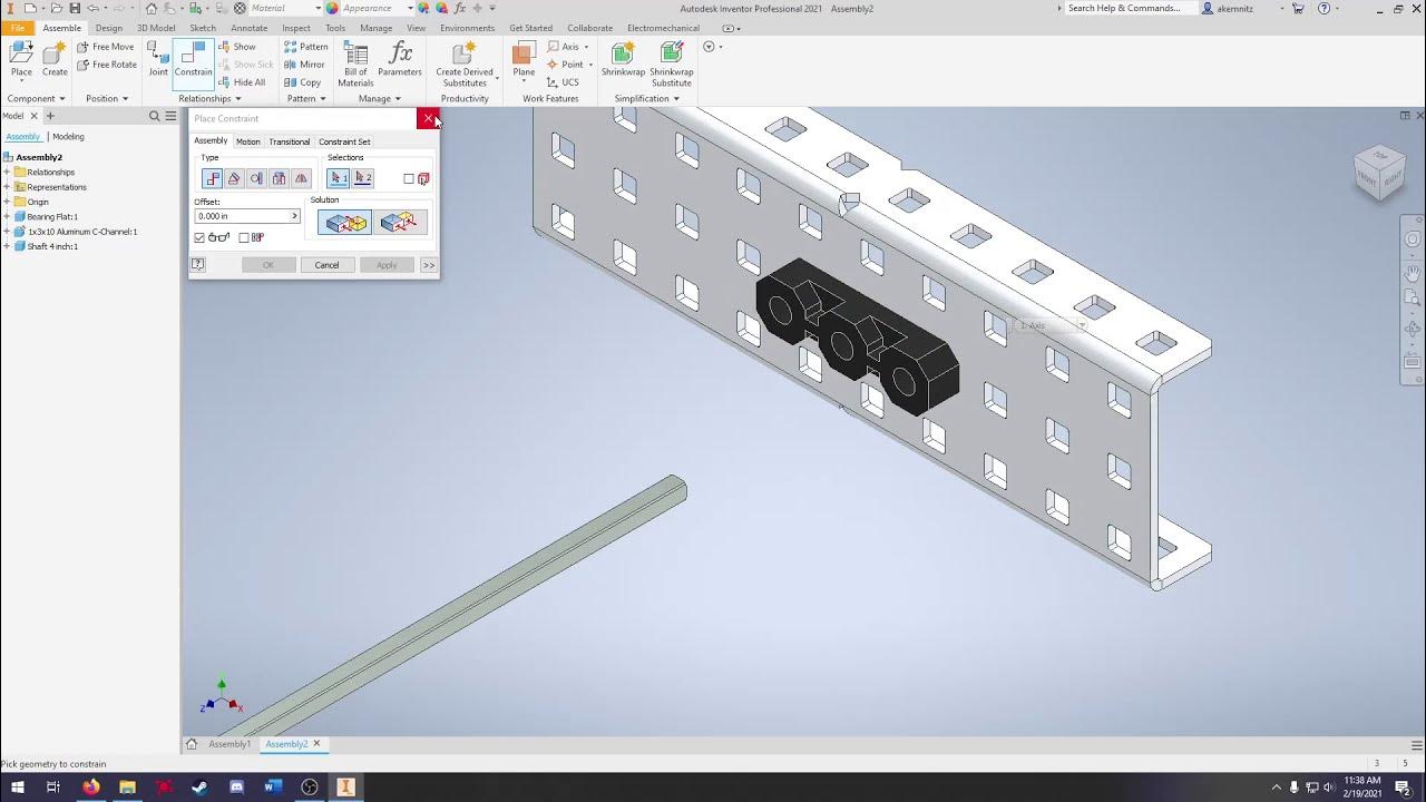 VEX Inventor Assemblies Tutorial Attaching Drive Shaft YouTube