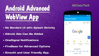 How To Make WebView App in Android Studio with AdMob Ads screenshot 3