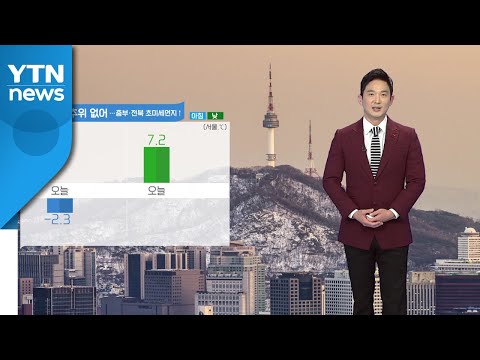 [날씨] 내일도 큰 추위 없어...중부·전북 초미세먼지↑ / YTN