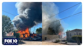 Multiple homes caught on fire in AZ town  l FOX 10 Talks