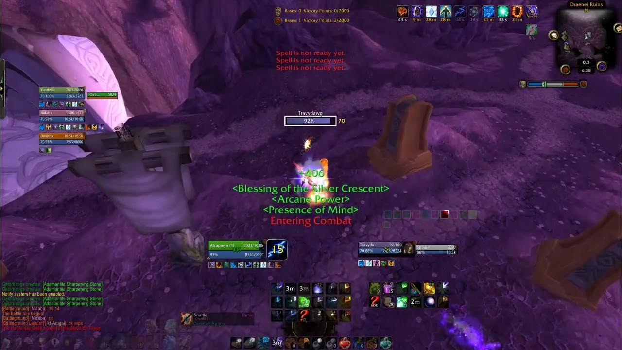 WOW TBC Arcane/Fire Mage battleground choice cuts 1 YouTube