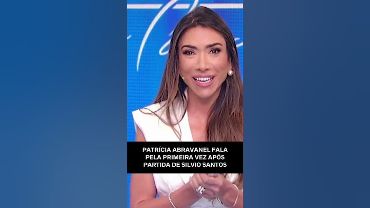 Patrícia Abravanel fala pela primeira vez após partida de Silvio Santos.