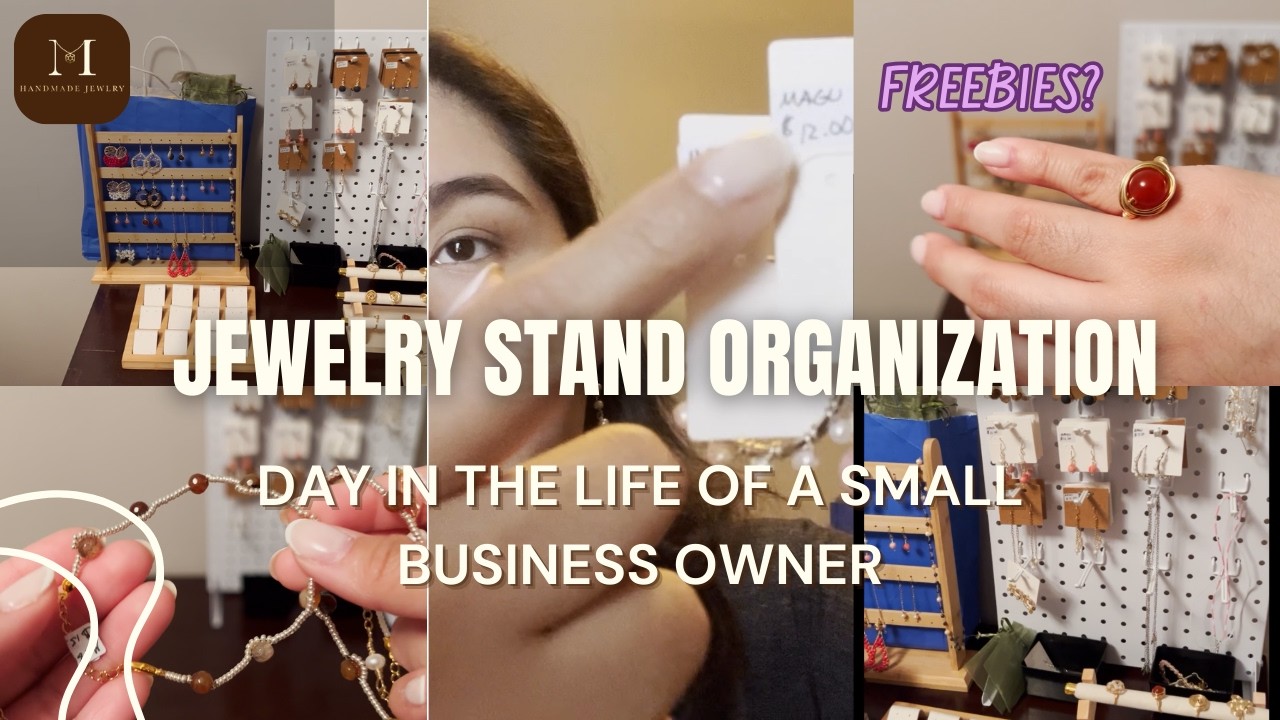 How I Organized My Jewelry Inventory + Freebies?! | Canadian Based Small Business Owner
