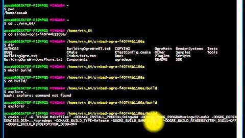 03 - Building Ogre3D with msys2 and mingw-64