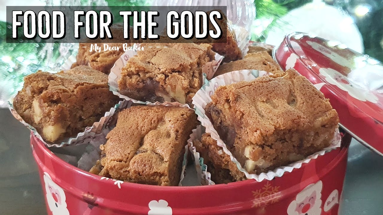 FOOD FOR THE GODS Dates and Walnut Bars Moist and Chewy YouTube