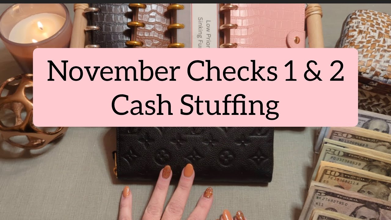 November Checks 1 & 2 | Cash Stuffing | Zero-based Budget - YouTube