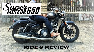 RIDE & REVIEW  ROYAL ENFIELD SUPER METEOR 650 WITH RED ROOSTER EXHAUST