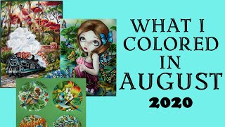 What I colored in AUGUST '20 / Coloring with Alena
