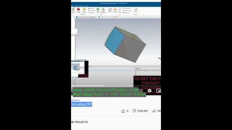 Design of a Square horn antenna using CST