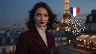 French Chanson Music 🎶 Eiffel Tower at Twilight & Vintage French Love Songs