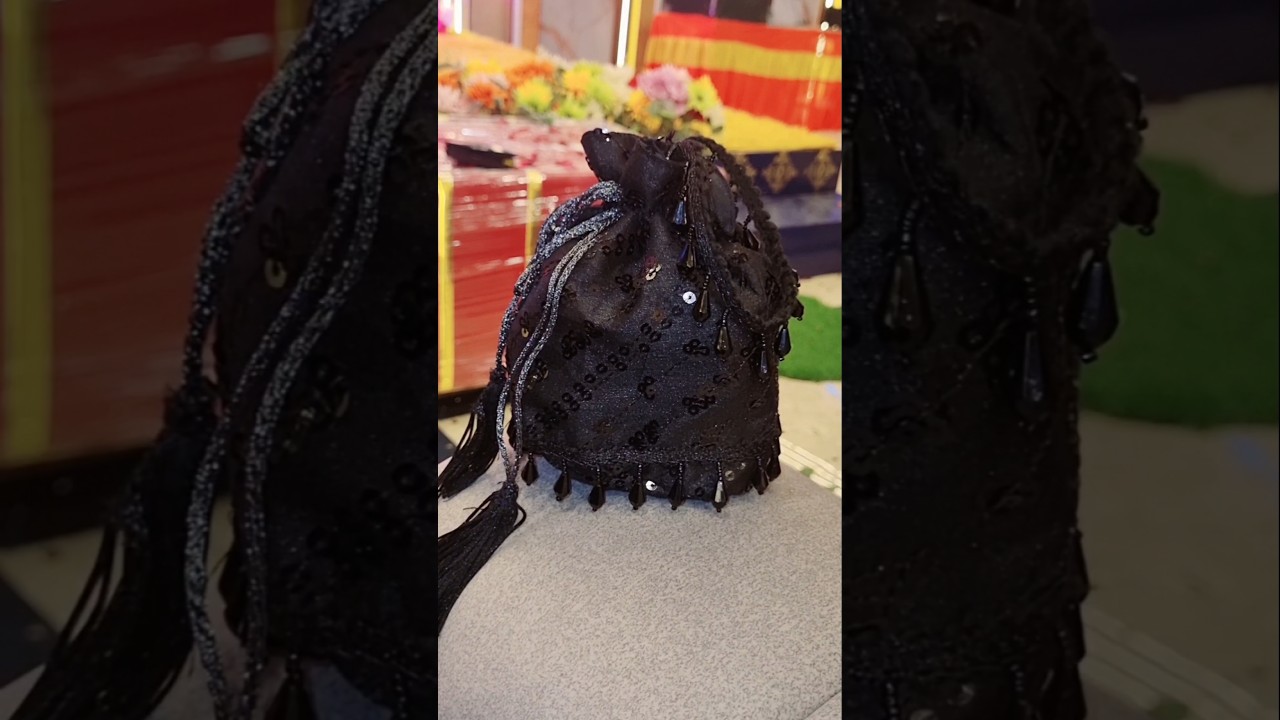 Bache huye kapde se Beautiful potli bag banaye  