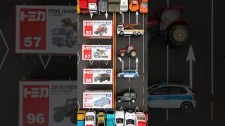 Can All the Cars Like Tractors and Police Cars Be Matched?🚜 Matching Tomica with Box