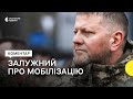 Залужний – про мобілізацію 400-500 тисяч людей до війська