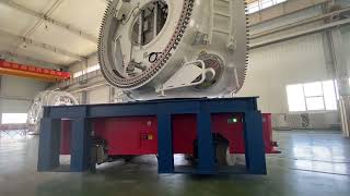 LONYUAGV -  80MT HEAVY LOAD AGV FOR HUB ASSEMBLY LINE OF WIND POWER GENERATION