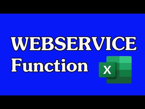 How to Use the WEBSERVICE Function in Excel