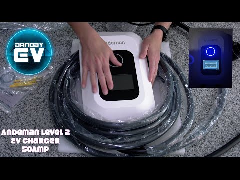 Andeman Level 2 EV Charger 50Amp 12kW 240V Smart WiFi Enabled SAE-J1772 Compatible with All EV