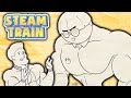 Steam Train Animated - Dinkles the Buff Nerd - by Rubberninja