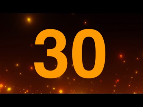 30 Seconds Countdown Timer With Sound Effects | Soothing Lovers