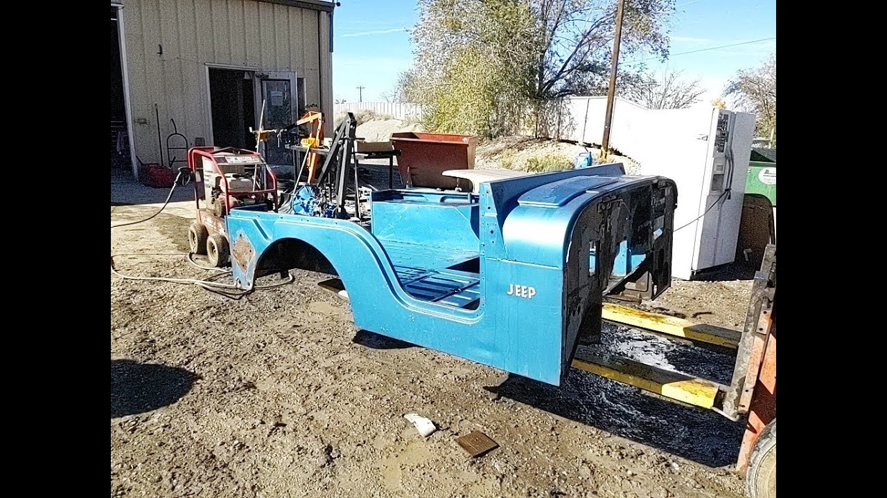 Early Jeep CJ5 Tub Military Version Grade B Steel Body 19551969 YouTube