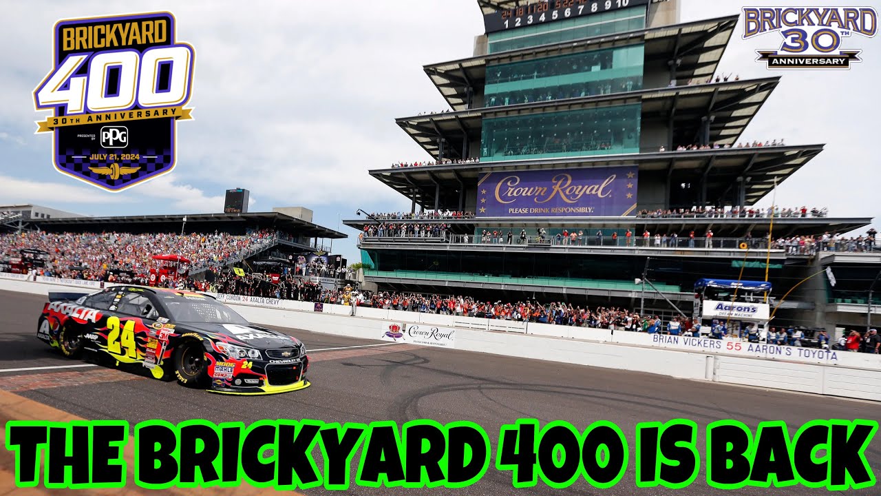 BREAKING NEWS NASCAR will return to the Indianapolis oval and run the Brickyard 400 in 2024